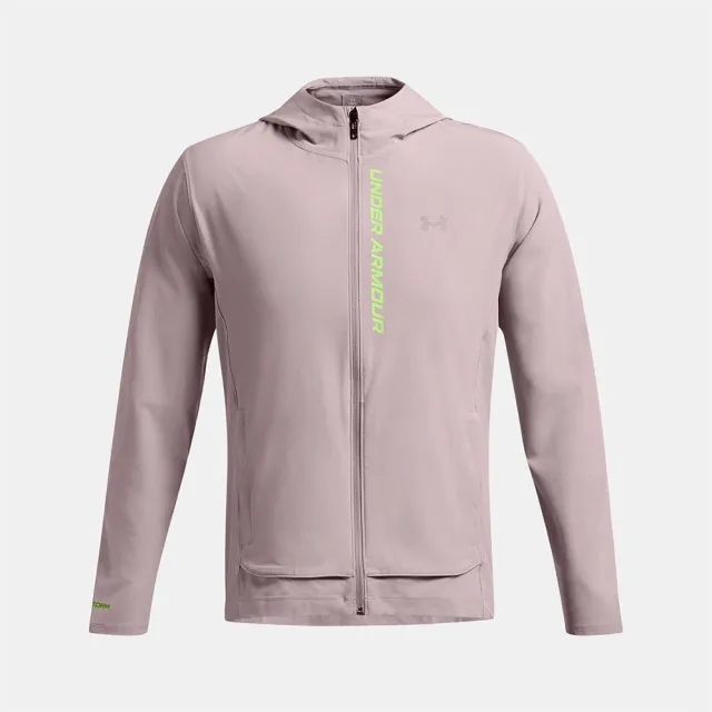 Men's  Under Armour  OutRun The Storm Jacket Tetra Gray / Morph Green / Reflective XXL