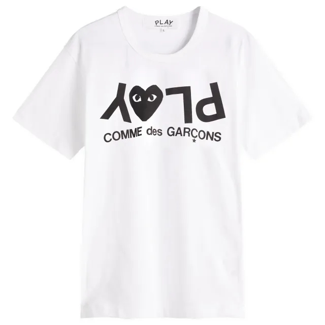 Comme des Garçons Play Comme des Garcons Play Inverted Text Logo T-Shirt White/Black