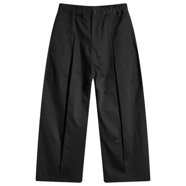 Sage Nation Men's Box Pleat Trouser Black
