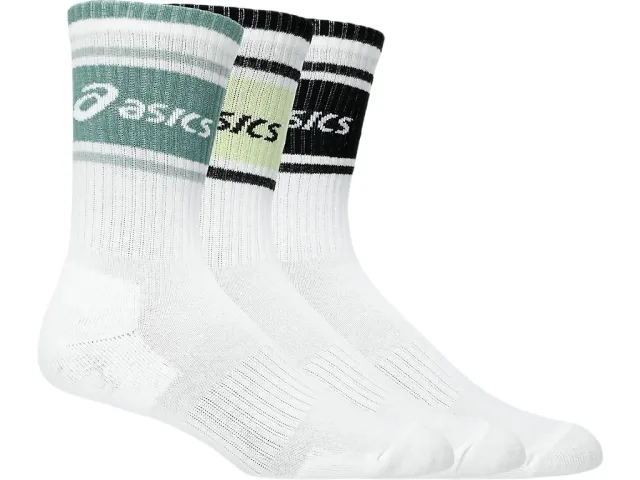 Asics 3-Pack Logo Running Crew Socks