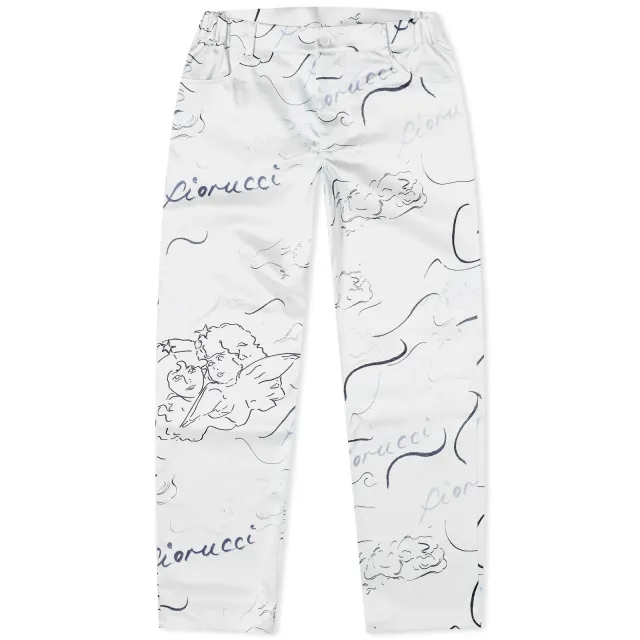 Fiorucci Women's Sketch Angel Trousers White