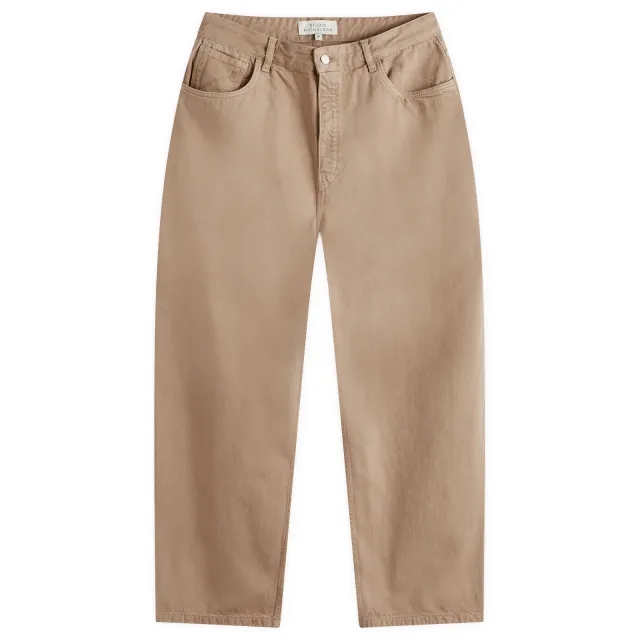 Studio Nicholson Men's Paolo Denim Volume Pants Fawn