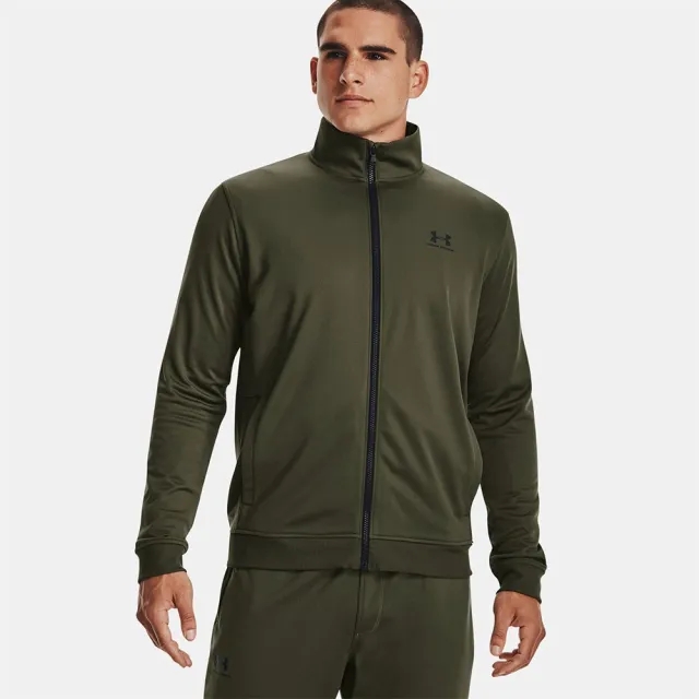 Men's  Under Armour  Sportstyle Tricot Jacket Marine OD Green / Black S