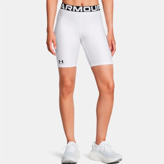 Under Armour Women's HeatGear® 8 Shorts White / Black XS