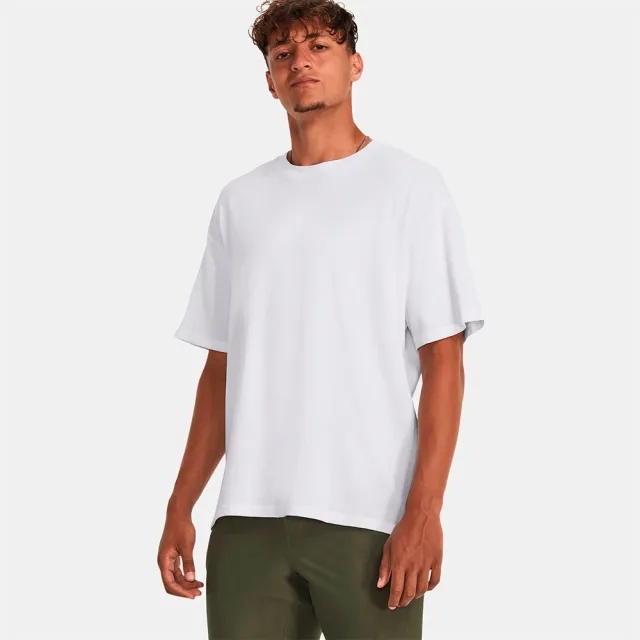 Men's  Under Armour  Oversized Heavyweight Short Sleeve White / White XXL