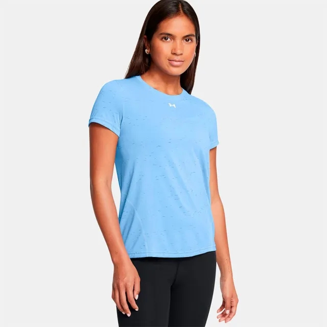 Women's  Under Armour  Vanish Seamless Loose Short Sleeve Horizon Blue / White L