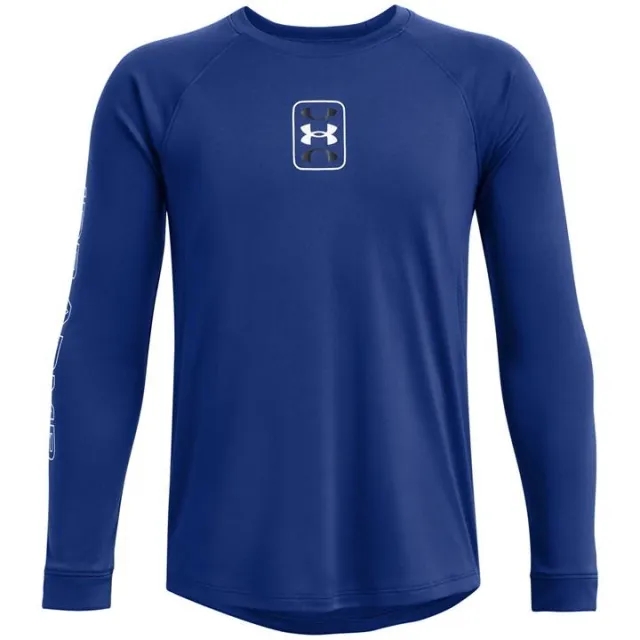 Boys'  Under Armour  Zone Shooting Shirt Tech Blue / White YMD (54 - 59 in)