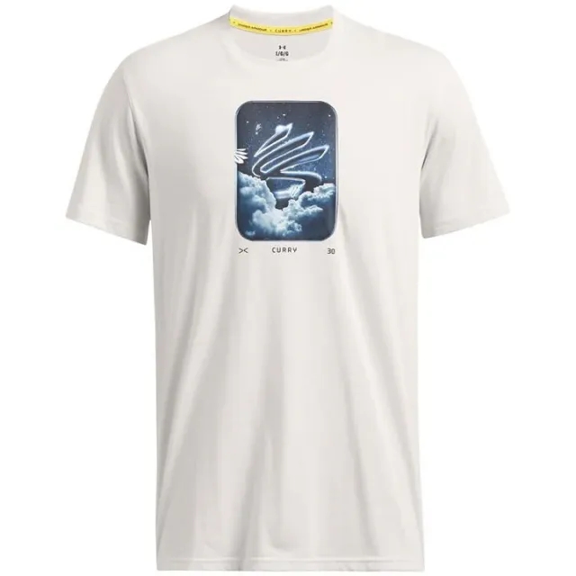 Under Armour Men's Curry Trend Heavyweight T-Shirt White Clay / Black XXL