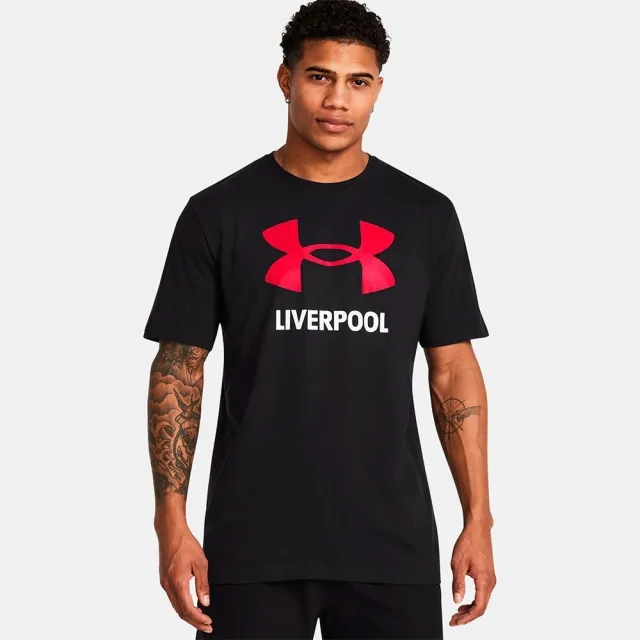 Men's  Under Armour  Liverpool Short Sleeve Black / Red S