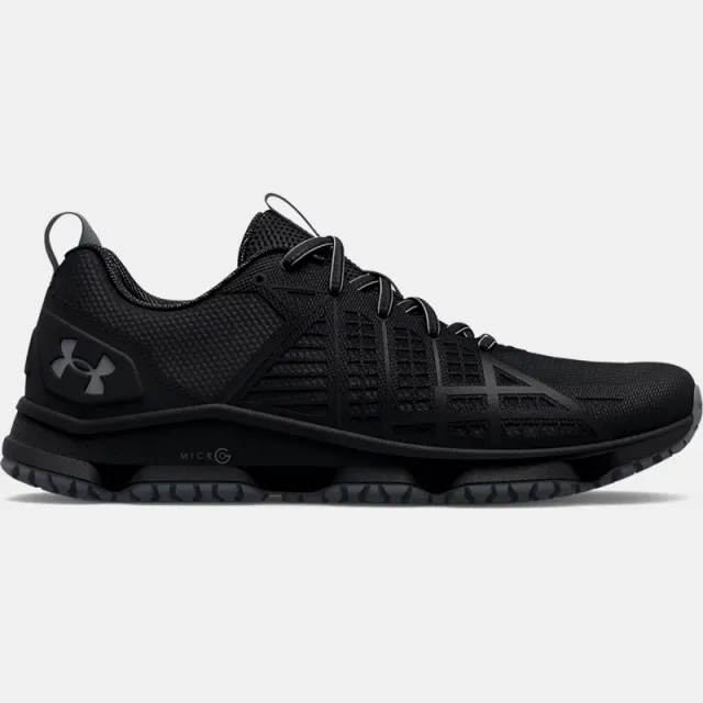 Men's  Under Armour  Micro G® Strikefast Tactical Shoes Black / Black / Pitch Gray 8.5