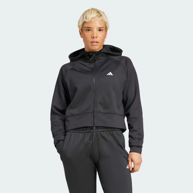 Adidas Aeroready Game And Go Fleece Tracksuit Jacket  - Black