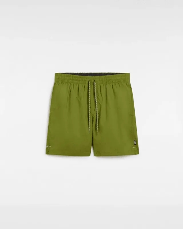 Vans - Primary Solid Elastic Boardshorts, Man, Green
