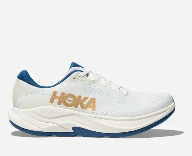 Hoka One One HOKA Men's Rincon 4 Road Running Shoes in Frost/Gold