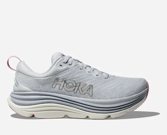 Hoka One One HOKA Women's Gaviota 5 Road Running Shoes in Sea Ice/Pink Twilight