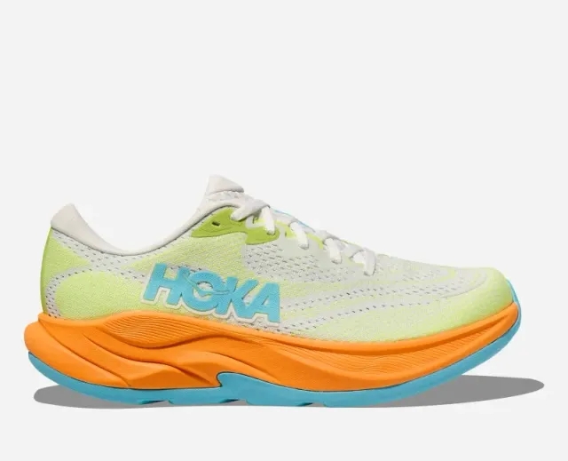 Hoka One One HOKA Women's Rincon 4 Road Running Shoes in Frost/Lettuce