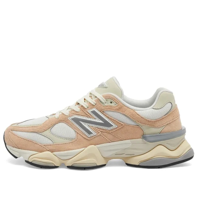 New Balance Unisex 9060 in Pink/White/Grey Suede/Mesh
