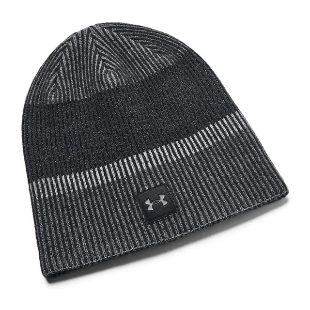 Unisex  Under Armour  Launch Reflective Beanie Black / Black / Reflective OSFM