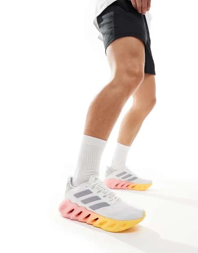 Adidas Running Switch Fwd 2 Trainers In White And Orange