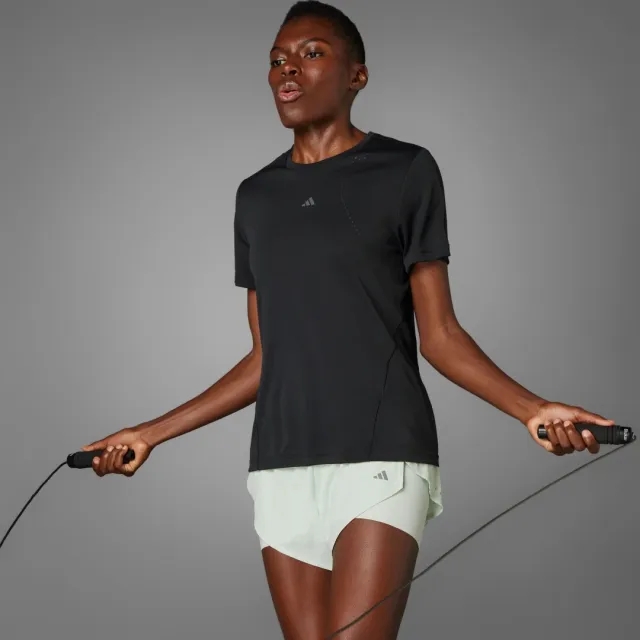 Adidas Designed For Training Heat.rdy Hiit Short Sleeve T-shirt  - Black