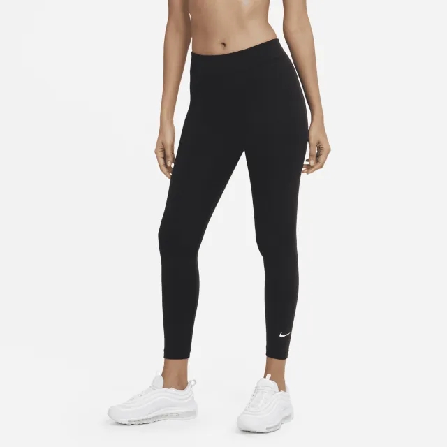 Nike Essentials Mid Rise Leggings In Black