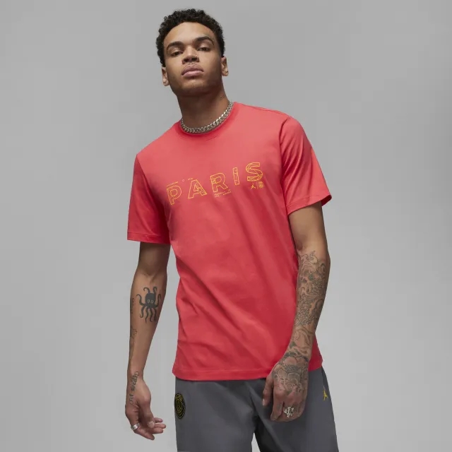 Nike Paris Saint-Germain x Jordan Short Sleeve Top - Red
