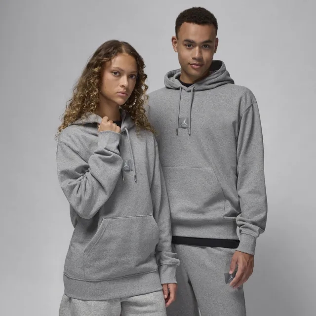 Nike Jordan Sweatshirt Jordan Flight Fleece Men's Pullover Hoodie Carbon Heather S