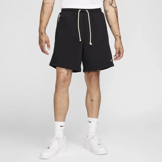 Nike Standard Issue Men's 20.5cm (approx.) Dri-FIT Fleece Basketball Shorts - Black - Fleece