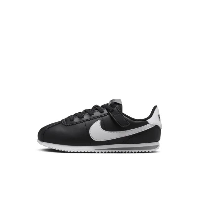Nike black & white cortez Junior trainers