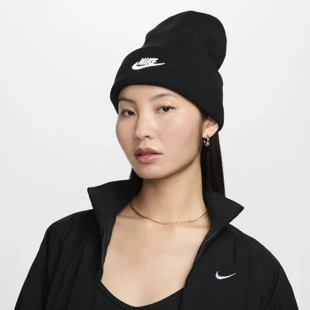 Nike Peak Beanie Hat, Black