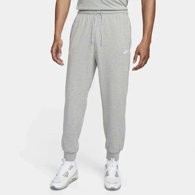 Nike Club Men's Knit Joggers - Grey - Cotton
