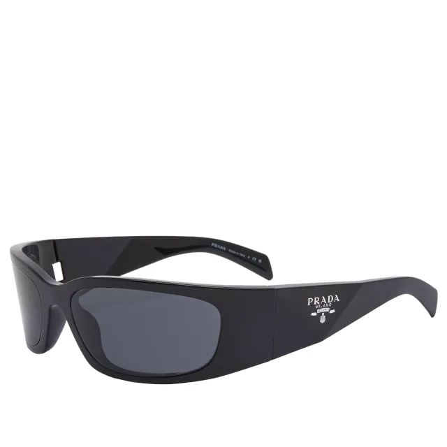 Prada Eyewear Men's A19S Sunglasses Black/Dark Grey