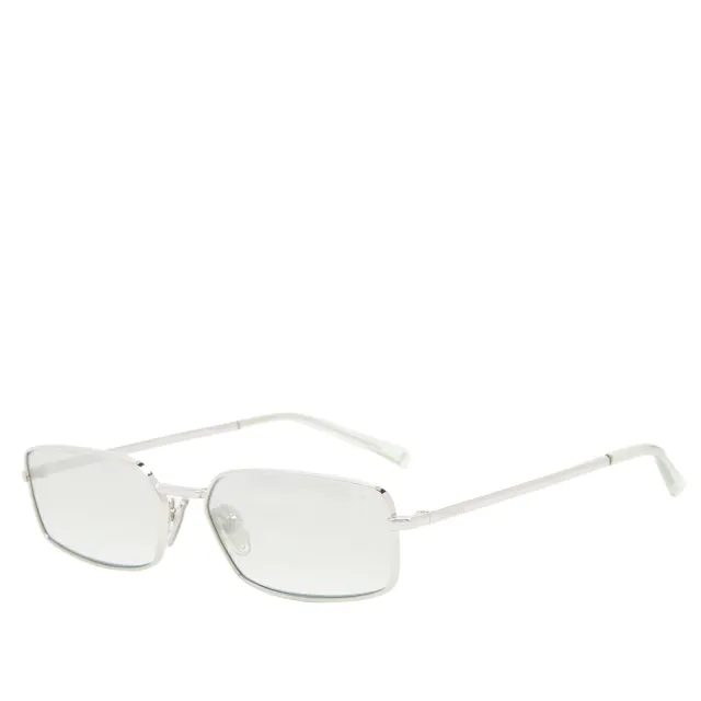 Prada Eyewear Women's A60S Sunglasses Silver/Light Green Silver Gradient