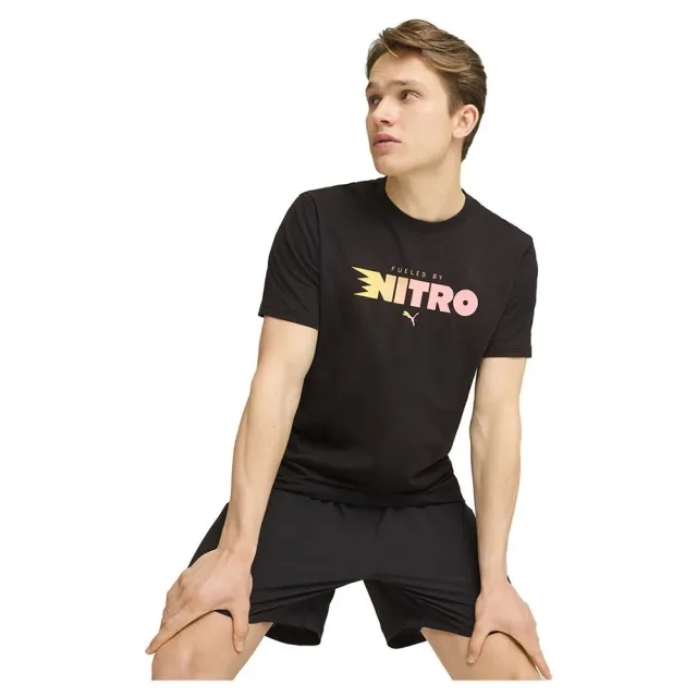Puma Graphic Nitro Short Sleeve T-shirt  - Black