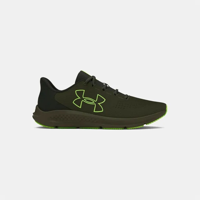 Men's  Under Armour  Charged Pursuit 3 Big Logo Running Shoes Marine OD Green / Baroque Green / Morph Green 8