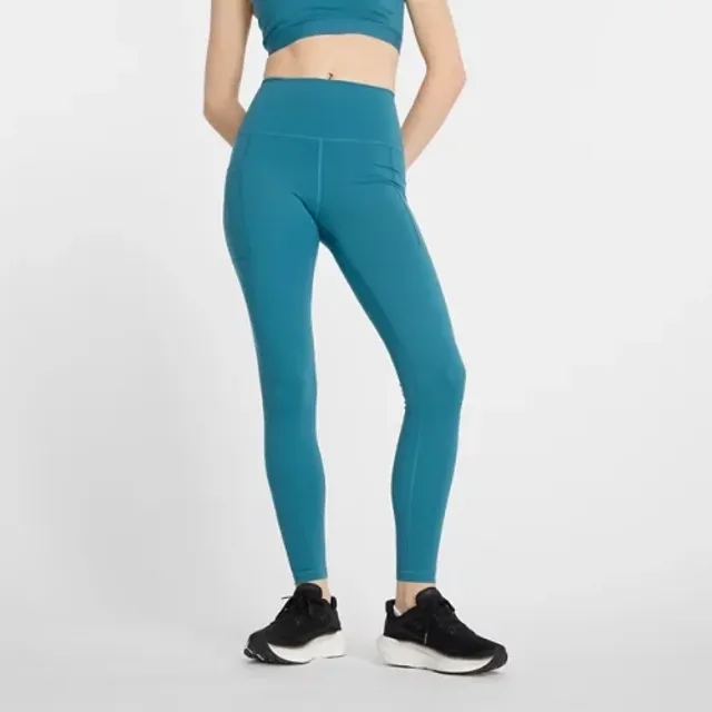 New Balance Sleek Pocket High Rise Legging Terrarium Xs