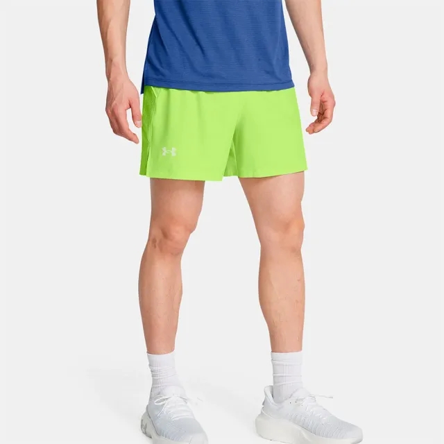 Men's  Under Armour  Launch Pro 5'' Shorts Morph Green / Morph Green / Reflective M