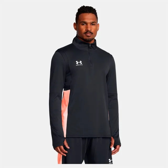 Men's  Under Armour  Challenger Midlayer Black / Flare Orange / White S