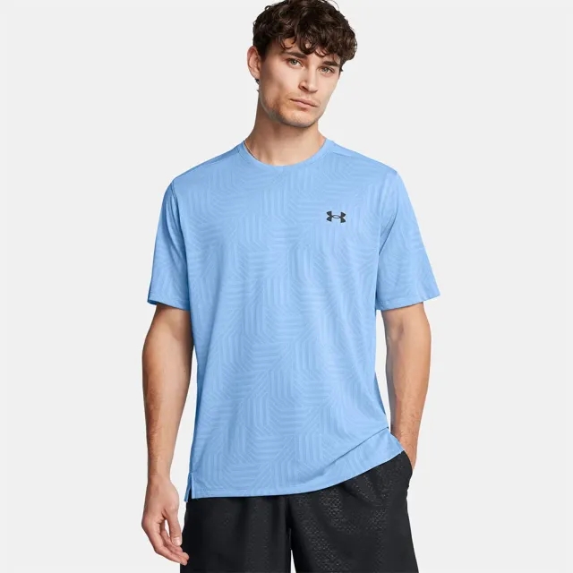 Men's  Under Armour  Tech™ Vent Geotessa Short Sleeve Horizon Blue / Black XXL