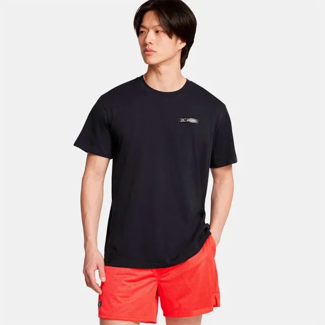 Men's  Under Armour  Heavyweight Armour Label Short Sleeve Black / Black / Black S