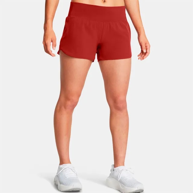 Women's  Under Armour  Launch Pro 3'' Shorts Earthen Orange / Reflective XS