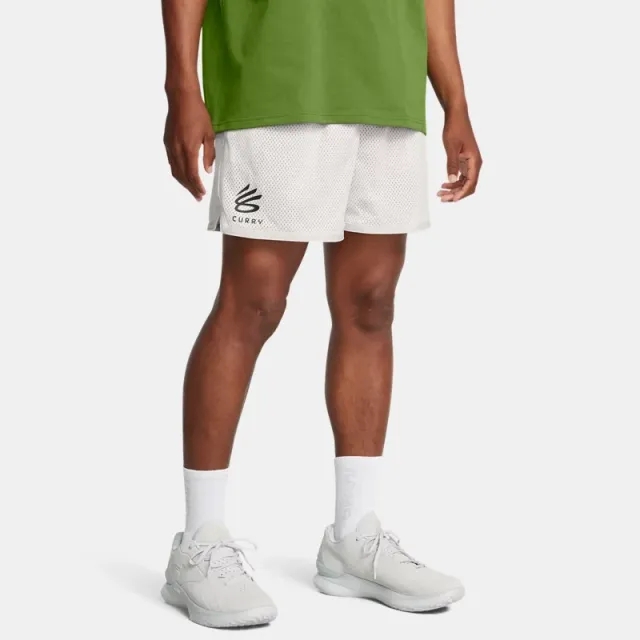 Under Armour Men's Curry Splash Shorts White Clay / Black XXL