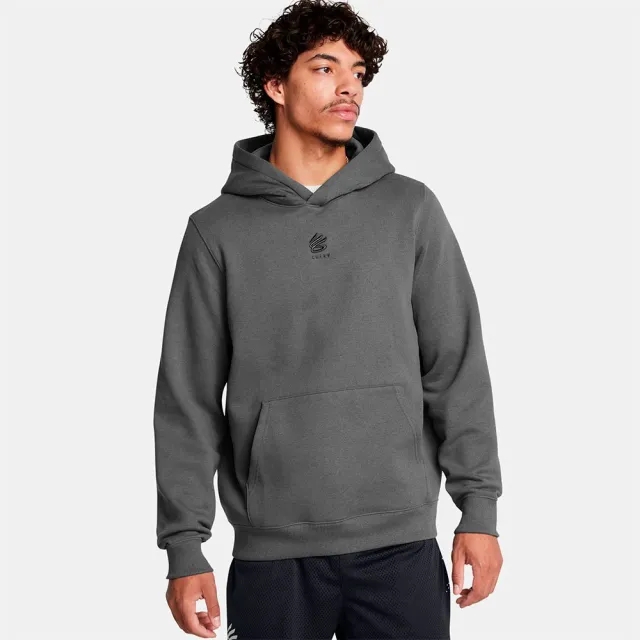 Under Armour Men's Curry Splash Hoodie Castlerock Full Heather / Black L