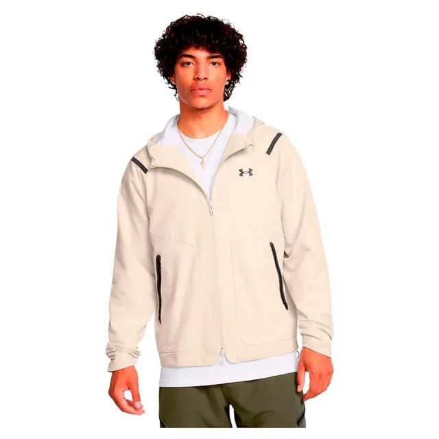 Men's  Under Armour  Unstoppable Left Chest Jacket Summit White / Black XXL