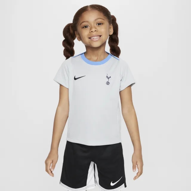 Tottenham Hotspur Academy Pro Younger Kids' Nike Dri-FIT Football Short-Sleeve Top - Grey - Polyester
