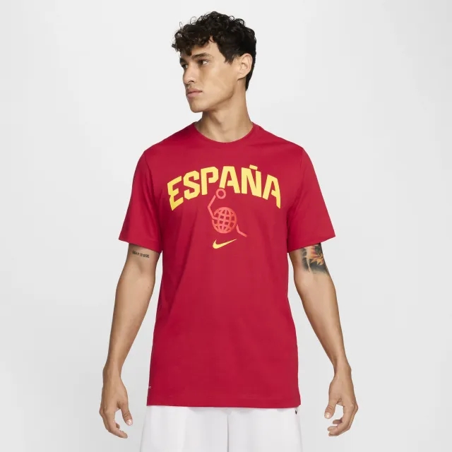 Spain Men's Nike Basketball T-Shirt - Red