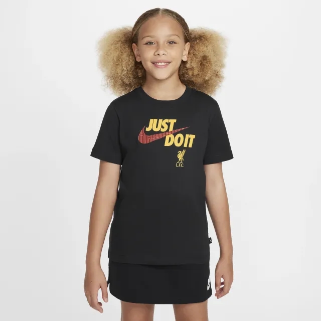 Nike Liverpool Football T-Shirt Juniors - Black