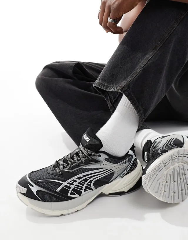 Puma Unisex Velophasis Born In The 2000s Sneakers - Black