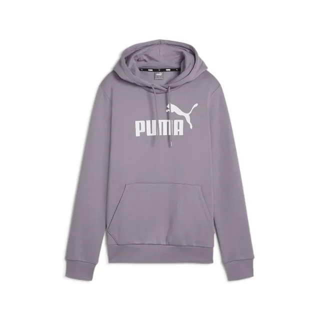 Puma Womens Essentials Logo FL Hoodie - Purple