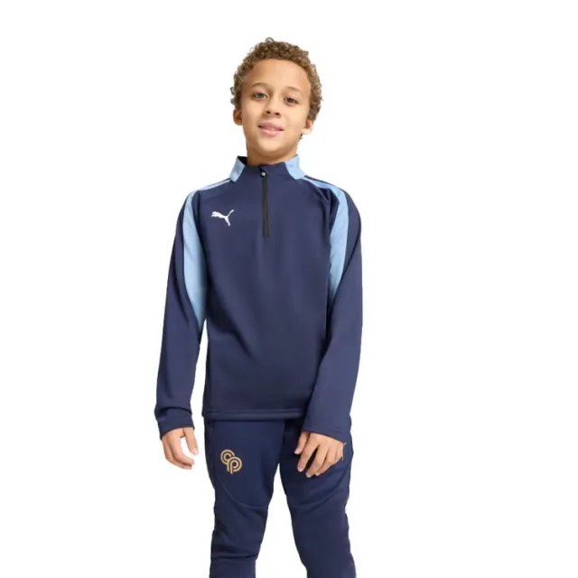 PUMA Individualliga Quarter-Zip Top Shirt Youth, Dark Blue