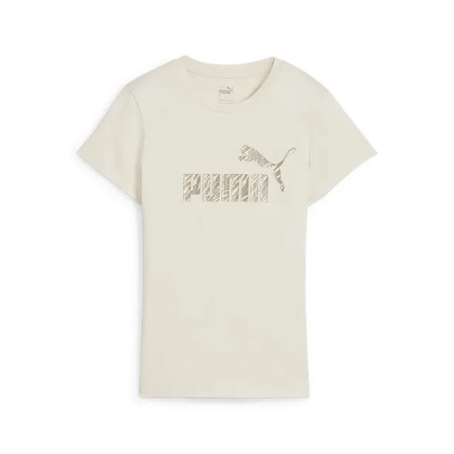 PUMA Ess+ Animal T-Shirt Women, Alpine Snow